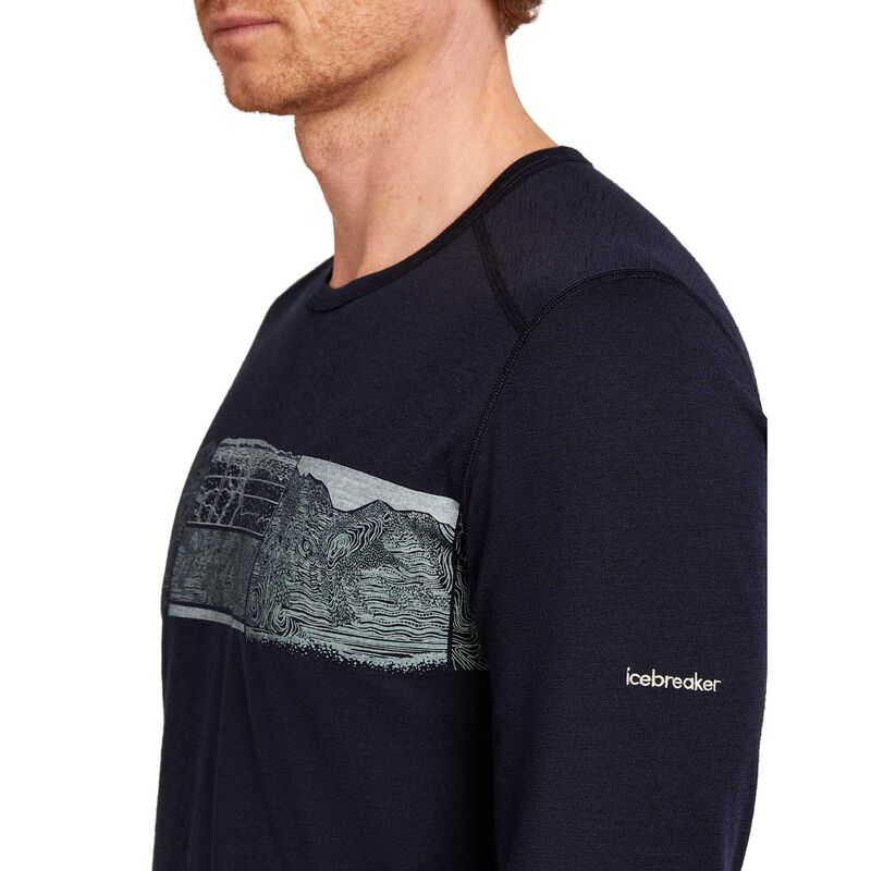 Icebreaker M Merino 200 Oasis LS Crewe Elevation Line image number 6